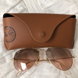 Ray Ban Sunglasses Aviator Gold Womens RB3025